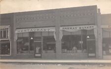 J38/ Ordway Colorado RPPC Postcard c1910 Restaurant and Bakery Store  55 picture