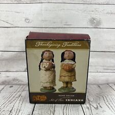 Cracker Barrel Thanksgiving’s Traditions Set Of 2 Indians picture