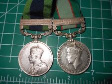BRITISH INDIA 2 MEDALS SAME SOLDIER NWF picture