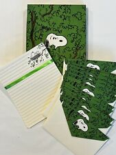 Lot Vintage 60s Peanuts Snoopy Hallmark Stationary & Envelopes in Box HTF picture