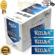 Rizla BLUE Regular Size Thin Cigarette Rolling Papers 100 x Booklets (Full Box) picture