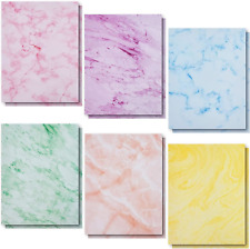 Marble Stationery Paper in 6 Colors, Letter Size 8.5 x 11 In, 96 Sheets picture