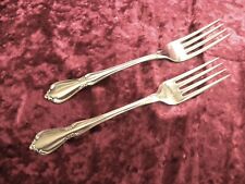 CHATEAU 2 Dinner Forks Oneida Oneidacraft Deluxe Stainless USA NICE picture