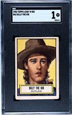 Billy The Kid SGC 1 Topps Look N See 1952 Outlaw # 63 Men of the West 6 of 11 picture