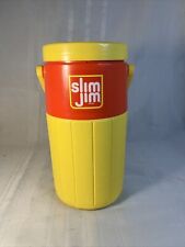 Coleman Vintage 1994 Slim Jim MTV TRL 1/2 Gallon Thermos Cooler Jug Red & Yellow picture