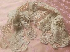 Wow  Vintage French LACE  Schiffli Intricate Victorian Collar Dress Piece 19
