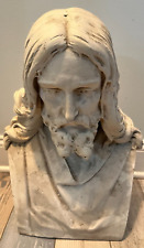 RARE LARGE ANTIQUE EARLY VINTAGE JESUS BUST STATUE BY RIGALICO 20