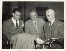 1940 Press Photo Atty. Lee Pressman, Michael Russell & Philip Murray of CIO, DC picture