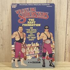 Hart Foundation Ljn Metal Poster Wall Art Wwf Bret The Hit Man Hart The Anvil picture