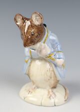 Royal Albert BP6a Beatrix Potter GENTLEMAN MOUSE MADE A BOW Porcelain Figurine picture