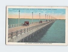 Postcard Gandy Bridge Between St. Petersburg & Tampa Florida USA picture