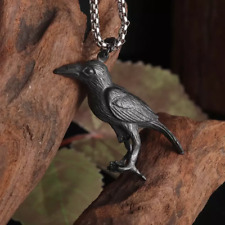 Fashion Jewelry Mythology Odin Raven Bird Pendant Necklace Chain 1PC picture