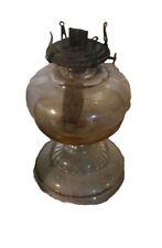 Antique Vintage Clear Glass Oil Lamp  picture