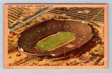Pasadena CA-California, Aerial The Rose Bowl, Antique, Vintage Souvenir Postcard picture