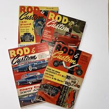 Lot of 4 vintage ROD AND CUSTOM vintage digest car magazines 1960 Ford Chevy Etc picture