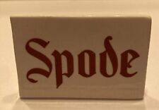 Spode Tabletop Ceramic Advertising Sign Red White picture