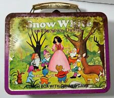 Vintage Walt Disney's Snow White And The Seven Dwarfs Metal Lunchbox picture
