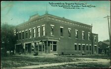 c. 1908 TREMONT, IL, OPERA HOUSE, FIRST NATIONAL BANK, POST OFFICE POSTCARD picture