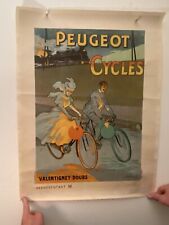Peugeot Poster on Linen very rare picture