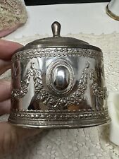 Antique Ornate Renaaissance Silver Hinged , Jewelry Casket picture