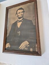 Antique President Abraham Lincoln and President Woodrow Wilson Protraits picture
