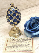 Sapphire Faberge Gold  Easter Egg Diamond Bracelet SET Imperial Eagle gift picture
