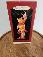 1995 Hallmark Keepsake Winnie The Pooh And Tigger Christmas Ornament In Box picture