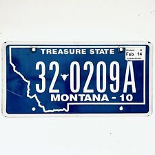 2014 United States Montana Stillwater County Passenger License Plate 32 0209A picture