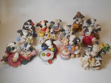 Lot of 13 Mary's Moo Moos Cow Figurines Vintage picture