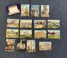 Linen Postcards Souvenir Views Of Chicago 3.5” X 2.5” 15 Pieces picture