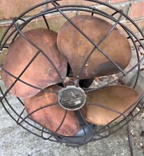 Vintage Emerson Electric Oscillating Fan w/ 4 Brass Blades 6250-D picture