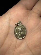 Phra Lp Tuad  Medtang B.E. 2522 Miracle Lucky Thai Amulet Brass Nickel Pendant picture