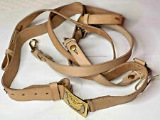 US Union Officers Sword Belt Natural Original Leather Eagle Buckle Hand Made New picture