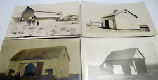Lot of 4 Antique RPPC Real Photo Postcards Farms Barns Horses picture