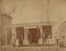 RARE Albumen Photo 1890s Harness Store Shop - Naples NY - ID'd Men picture