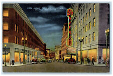 c1950's Fifth Avenue From University Street Seattle Washington WA Postcard picture