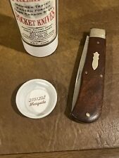 Gec Great Eastern Cutlery 23 Pioneer Trapper Knife Mesquite Wood SFO 1/104 picture