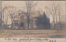 Milford, CT: RPPC 1907 Taylor Library - Vintage Connecticut Real Photo Postcard picture