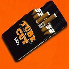 Gambler 100mm Black Strong-box Flip Cigarette Case Long Hard Crushproof Plastic picture