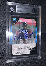 Andrew Mccutchen 2005 Bowman D #63 BAS Beckett Authenticated Card Signed picture
