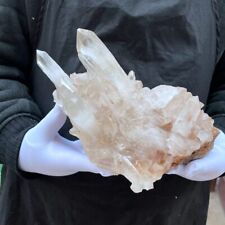 5.74lb Natural Rare White Clear Quartz Cluster Energy Crystal Mineral Specimen  picture