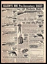 1958 Klein's Sporting Goods Winchester Model 12 Shotgun Classified Print Ad picture