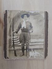1890s CUBAN SOLDIER US CIVIL WAR ? SPAN AMERICAN WAR CABINET ORIG PHOTO 759 picture