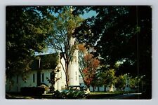 Manchester VT-Vermont, First Congregational Church, Religion, Vintage Postcard picture