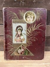 Antique Victorian Scrap Book Album picture