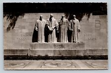 VINTAGE RPPC Photo Postcard: Geneve Switzerland Monument To The Reformation picture
