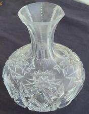 Vintage Cut Crystal Decanter – NO STOPPER – GORGEOUS ORNATE PATTERN VGC picture