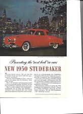 2 Original 1950 Studebaker vintage print ad (ads), 1 sedan and 1 coupe picture