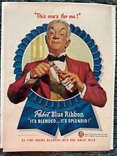 1948 Pabst Blue Ribbon Beer Magazine Advertisement picture