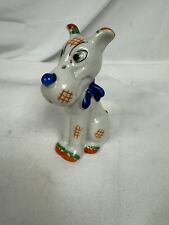 VINTAGE ~ WHIMSICAL HAND-PAINTED CERAMIC DOG FIGURINE ~ MADE IN JAPAN ~  picture